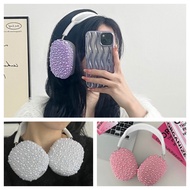 INS Inlaid Pearl Airpods Max Case Head-Mounted Earphone Case