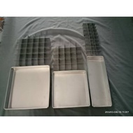 Brownie pan with 24x24 dividers 20x20/ 30x10 (1 set contains 3 divider pans) baking tray