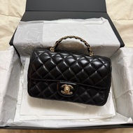 香奈兒 Chanel 23A 水鑽手把cf 20 handle 羊皮