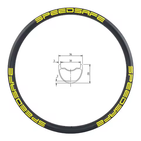 SPEEDSAFE 29er MTB 36mm tubeless carbon rim 28mm deep clincher XC AM ENDURO 24H 28H 32H UD 3K 12K ma