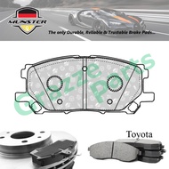Münster Disc Brake Pad Front for Toyota Harrier MCU35 36 3.0 2003-2008 1MZ-FE ACU30 35 MCU30W 2.4 20