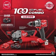 Milwaukee M18 FUEL 100 Years Combo Drill Driver &amp; Angle Grinderwith 1st Year ZERO COST Warranty Protection 2388