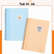 XO Caro double spring notebook 5x5 120 pages A5 Klong Ms 535 thick Pastel cover 100gsm VPP Tue Minh,