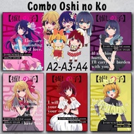 Oshi no Ko Combo - Anime Poster A2 A3 A4 - Wall Sticker | Idol's Child | Hoshino Ai | Aqua Aqua Aqua