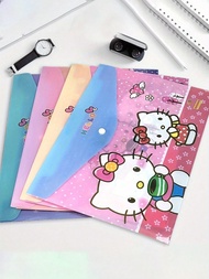 1/4/8/12pcs HelloKittys A4 Document Bag Durable Stylish For Students Teachers Perfect For Organizing
