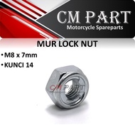 Mur Lock - Lock Nut m8 kunci 14