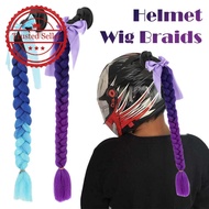 Helmet Braid Wig Motorcycle Decoration Children's Riding Holiday Atmosphere Travel Equipment R7f9