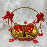 结婚用品 篮子金椰子 wedding coconut with basket