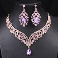 Exaggerated Necklace Luxury Jewelry Set