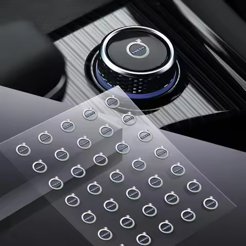 Car Interior Steering Wheel Dashboard Central Stickers Badge For Volvo ES90 EC40 EX40 EM90 XC90 V90 