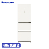 PANASONIC NR-C340GH/W3 智慧節能三門雪櫃 (雪亮白) ECONAVI智慧節能技術,自動學習家庭生活模式,選擇最合適的製冷時間,更有效省電節能