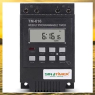 (HARB) TM616 30AMP 4PINS Programmable Timer Din Rail Mount Timer Switch Digital Timer 110V Ac Progra