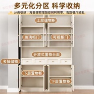 奶油白色餐邊櫃 多功能儲物櫃 實木餐邊櫃廚房客廳收納櫃靠牆餐廳酒櫃現代簡約多功能櫃子儲物櫃