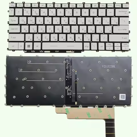 Keyboard For MSI Modern 14-C5M Modern 14-C7M MS14JK Modern 14-C11M C12M C13M with backlit Russian Wh