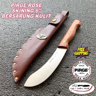 PIRGE - SKINING SULTAN PRO ROSE HANDLE 6” BERSARUNG KULIT