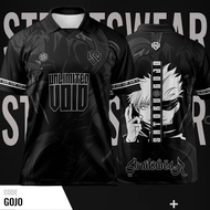 Baju Jersey Gojo Satoru Jujutsu Kaisen Kolar Retro Microfiber Size M