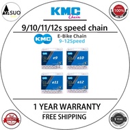 KMC e-Bike E8 E9 E10 E11 E12 Chain 8v 9v 10v 11v 12v Speed 136 Links Anti-rust Electric Sport Bicycl