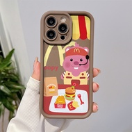 McDonald's Loop Compatible for Redmi Note9 Note8 10c note11 note12 12c note 12PRO 5G 12Lite Note13 pro pocox6 Shockproof Soft cover