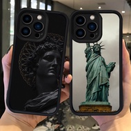 H90 Statue of Liberty Case Case for iPhone 15 X XS 16 XR Plus Pro Max
