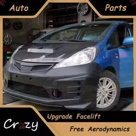 For Honda Second Generation Ge8 Fit Jazz Mugen Unlimited Front Rear Bumper Side Skirt Body Kit Modif