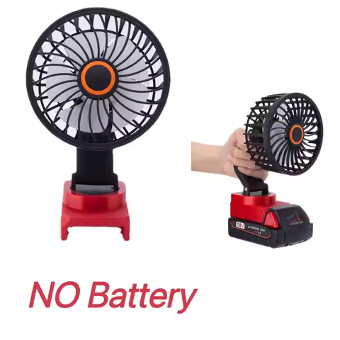 Fan for Milwaukee 18/20V Li-Ion Battery Adapter Bare Tool Cordless Fan Portable Workshop Field Fan (