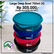 PROMO TUPPERWARE TEMPAT MAKAN WADAH BEKAL LOLLY TUP/ SQUARE AWAY TUPPERWARE / LARGE DEP BOWL 700ML T