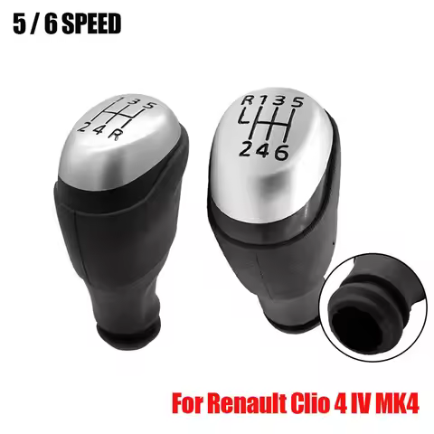 5/6 Speed Gear Lever Knob for Renault Clio 4 IV Manual Stick Head Shifter Change Handle Car Interior
