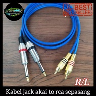 Akai mono to rca jack cable pair L/R 50cm-5meter