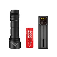 ไฟฉาย PALIGHT T50 แบตเตอรี่แบบชาร์จไฟได้ 18650 ไฟฉาย LED ไฟฉายบ้านขี่กลางคืนขนาดเล็ก ไฟฉายแสงสีขาว ไ