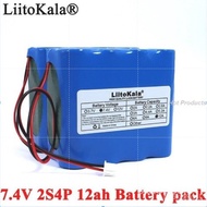 🔥18650 Lithium Battery 2S4P 7.4V 12ah Rechargeable Battery Lithium Battery Pack with BM S+Charging