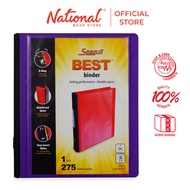 Seagull Ring Binder 3r BCP10 A4 1inches Dtype PP Cover With Front Pocket, Violet - Files & Folders