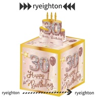RYEIGHTON Birthday Pull-Out Money Gift Box, 16th/18th  Party Money Roll Gift Box, with Card Gift Mon