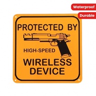 Biển thiếc kim loại'súng cổ điển năm 1911 - Bảo vệ thiết bị không dây tốc độ cao, Trang trí tường hà