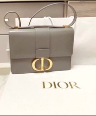 ［全新附購證］Christian Dior 迪奧 30 Montaigne 絕美大象灰 蒙田肩背包