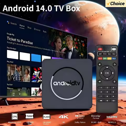 Q3 Android 14 TV Box 8K Set Top Box Allwinner H3 HD 4K 2.4G Wifi 4GB 64GB Smart Streaming Media Play