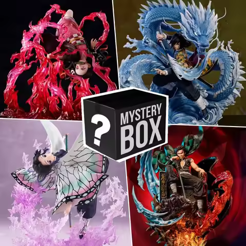 Demon Slayer Mystery Box Anime Mystery Figures Blind Box Kamado Nezuko Tanjirou Hashibira Inosuke Su