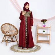 Abaya Turki Anak Perempuan Baju Gamis Turkey Remaja Tanggung Hitam Warna Putih Mewah Terbaru 2023 | 