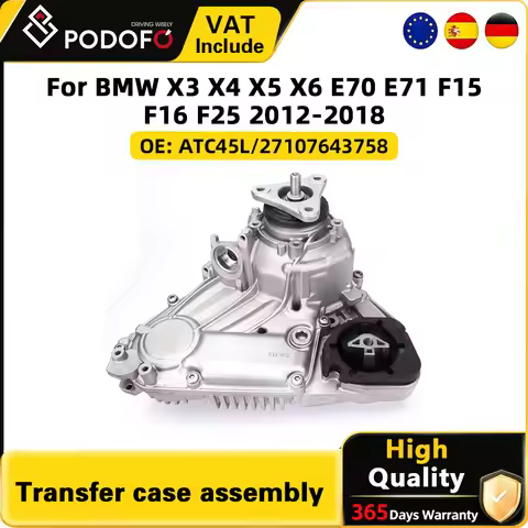 Podofo 1Pcs Transfer Case Assembly ATC45L OE 27107643758 for BMW X3 X4 X5 X6 E70 E71 F15 F16 F25 xDr