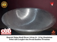 Kancah Wajan Kuali Besar 120cm 55 - 60 kg Aluminium Tebal Anti Lengket dan Pecah Kualitas Premium