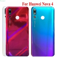 For Huawei Nova 4 Back Cover Glass Rear Battery Cover Door Housing Case Replacement Parts Nova 4 battery Cover With Lens