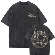 Washed Vintage Metal Rock Band Gojira T-shirt From Mars To Sirius T-shirts Mens Women Gothic Punk Ov