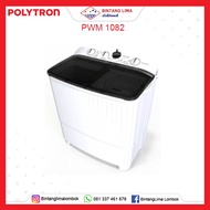 Mesin Cuci Polytron 2 Tabung 10kg PWM 1082 