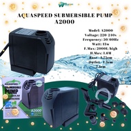 Aquaspeed Submersible Pump A2000 Aquarium Small Cycle Filter 13 Watts Fresh Marine Water Tank