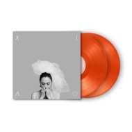 Vintage Turntable Vinyl Record Orange Colored 2LP