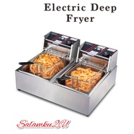 6L 12L Electric/Gas Deep Fryer Commercial Fryer Fries Skewers Fried Chicken Fryer