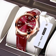 Swiss Automatic New Style Waterproof Watch Female Student Simple Luminous Genuine Leather Fashion Me