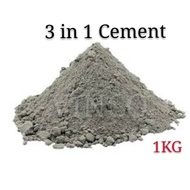 3 in 1 Cement Ready Mix Simen Sedia Campur Pre Mix Plaster 1KG