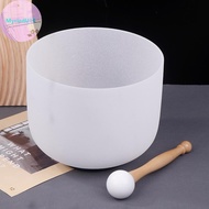 MyriadU Crystal Quartz Singing Bowl 8 Inch 432Hz Yoga Meditation Sound Bowls Tibetan Crystal Bowl So