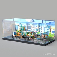 Acrylic Storage Box Busle Box High Busy Bus 60335 City Model Display Train Station lego QUTV