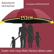 umbrella big size umbrella uv protection 100% Payung 152cm 152cm Payung mudah alih dua belas tulang 